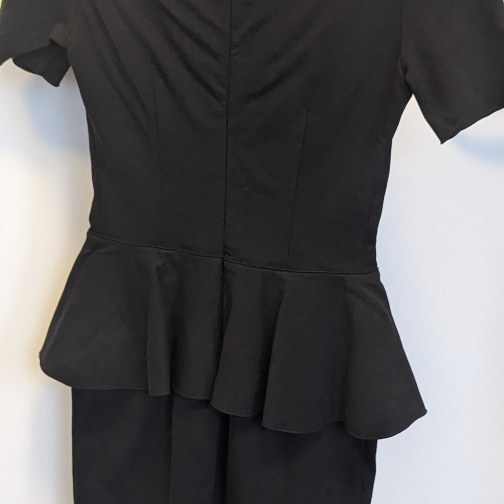 Stella McCartney Chic Black Peplum Mini Dress - Picture 9 of 9